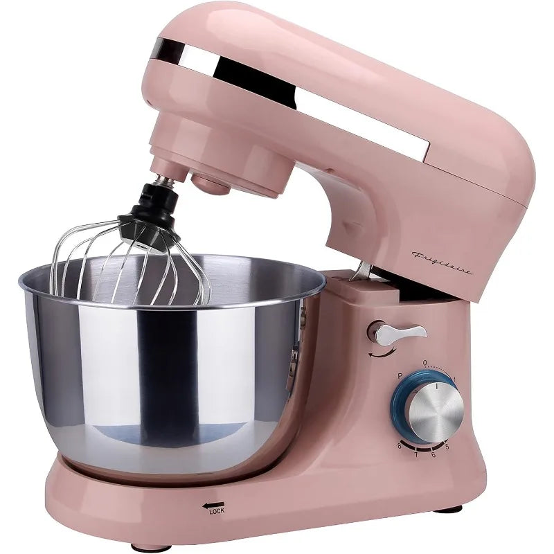 Retro Stand Mixer (Pink), used to mix seasonings, adjust food, kitchen