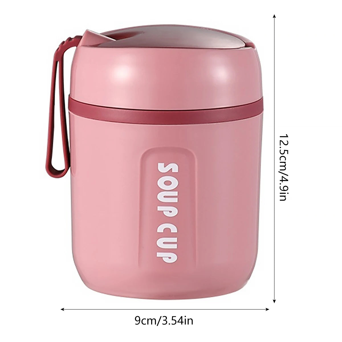 Portable Thermos Containers Food Jar Insulated Soup Cup Stainless Steel Lunch Box
