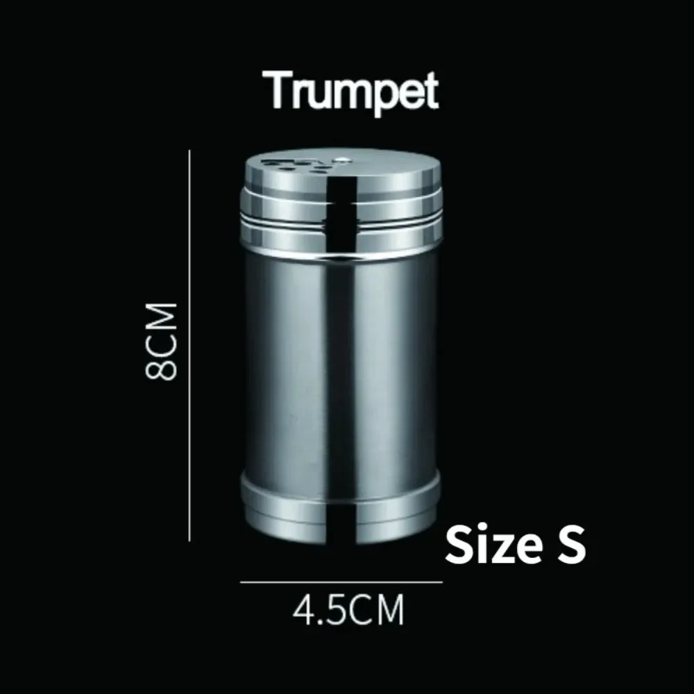 Salt Sugar Bottle Rotating Cover Stainless Steel Kitchen Gadgets Spice Pepper Shaker