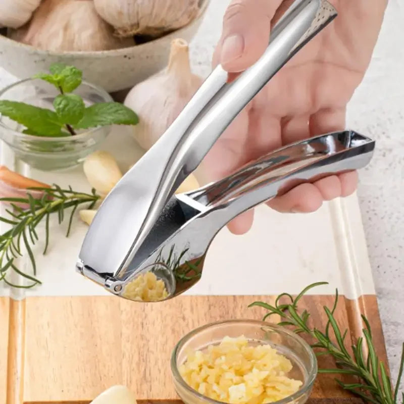 Garlic Press Mincer Multifunction Crusher Kitchen Cooking Ginger Squeezer