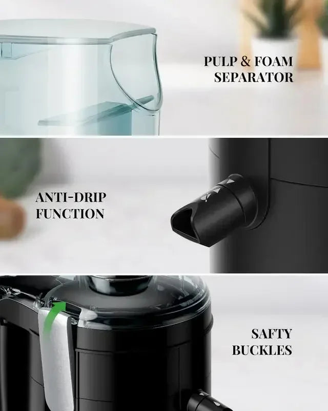 Juicer Machines with Titanium Enhanced Cut Disc, Dual Speeds .