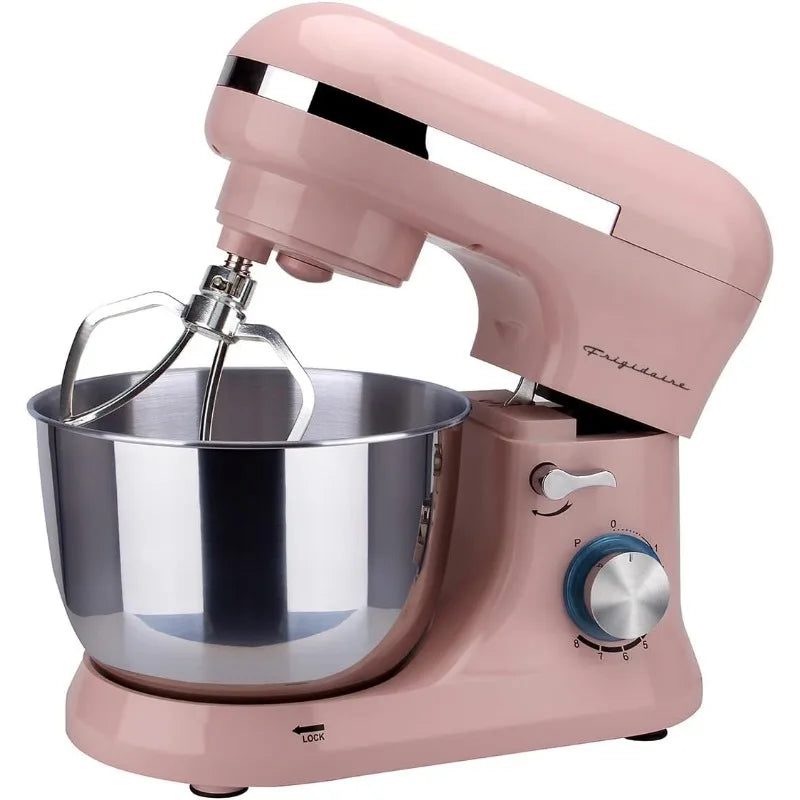 Retro Stand Mixer (Pink), used to mix seasonings, adjust food, kitchen