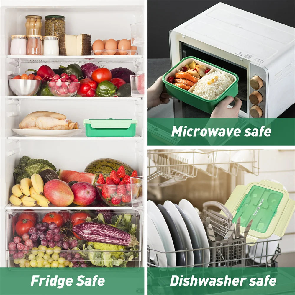 Lunch Box Food Warmer Portable Food Container In The Microwave Heating Leakproof