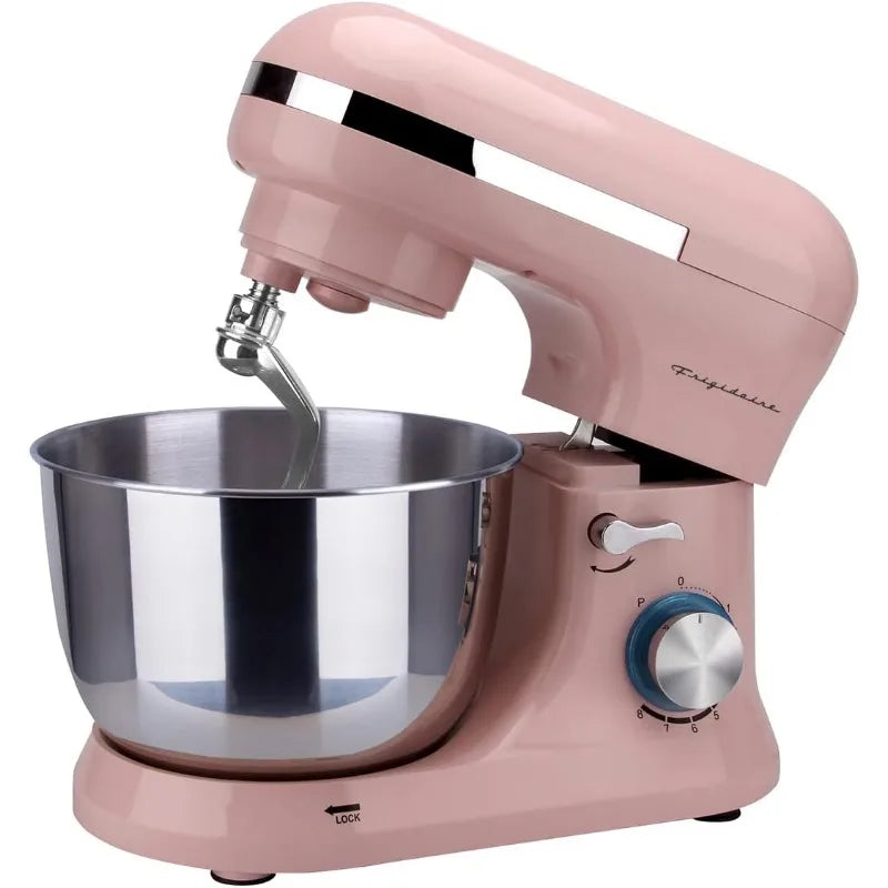 Retro Stand Mixer (Pink), used to mix seasonings, adjust food, kitchen