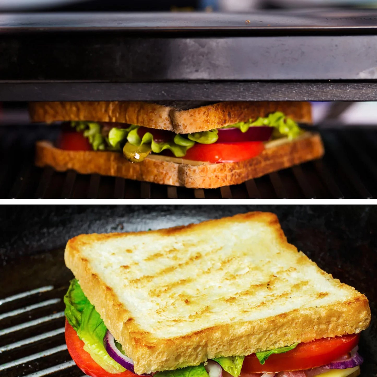 Sandwich Panini 750W Waffle Maker Cooking Kitchen Appliances