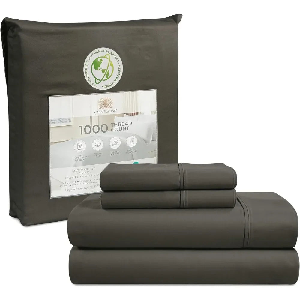 Full Set Comforter Queen Size Sheets Count Bedspreads and Covers