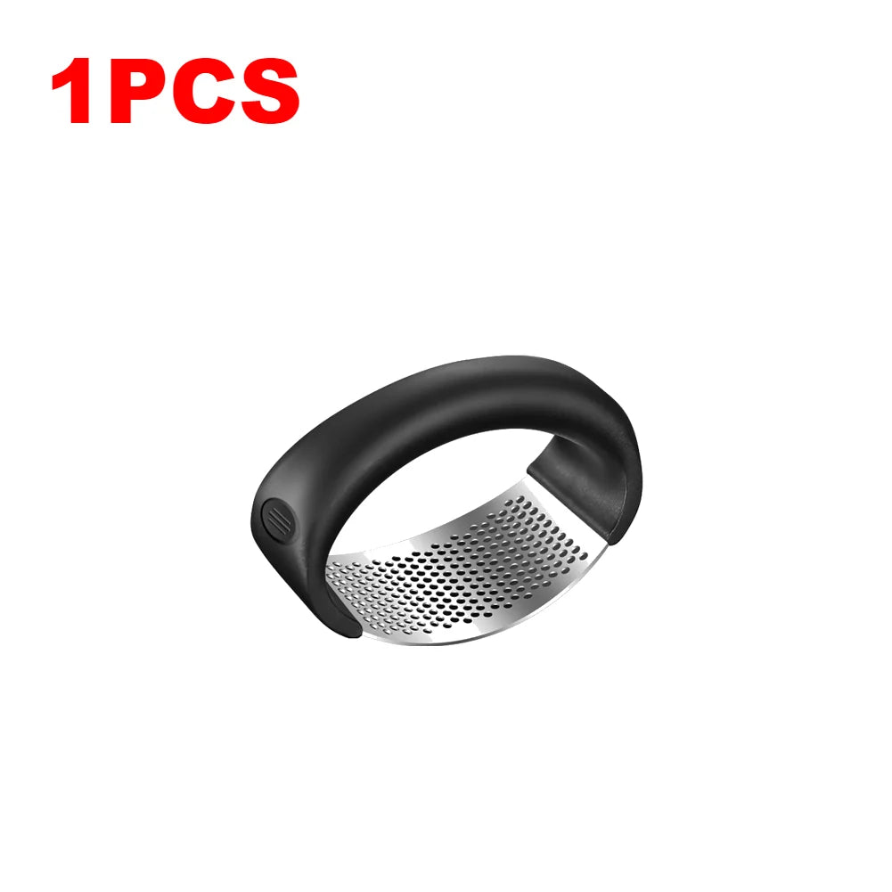 1/2pc Garlic Press Crusher Manual Mincer Stainless Steel Chopping Garlic