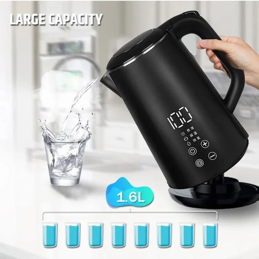 1.6L  Kettle Temperature Control Thermos Bottle Automatic Power-off Anti-scald 220V Boil Water Pot Household Appliances