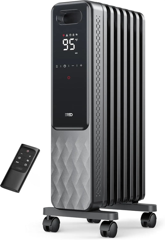 Radiator, Electric Radiant Heaters for indoor use Large Room with Remote Control,