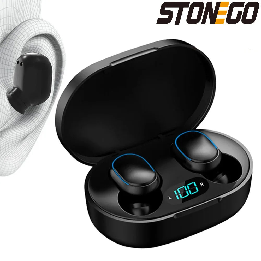 Wireless Bluetooth 5.0 Earbuds, Touch Control, Digital Display,  Dual Ear Calling