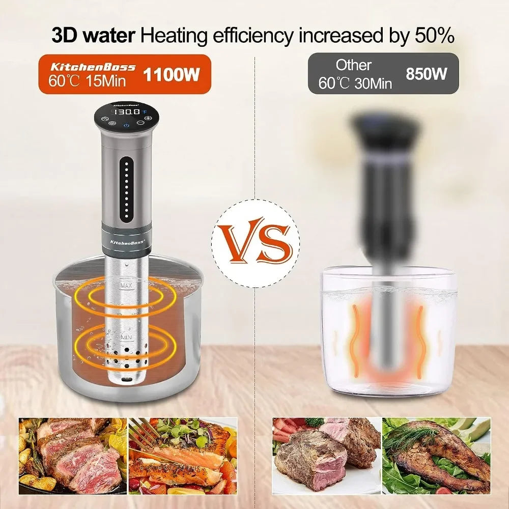 Sous Vide Cooker Machine Water Cooking Appliances Kitchen Home.