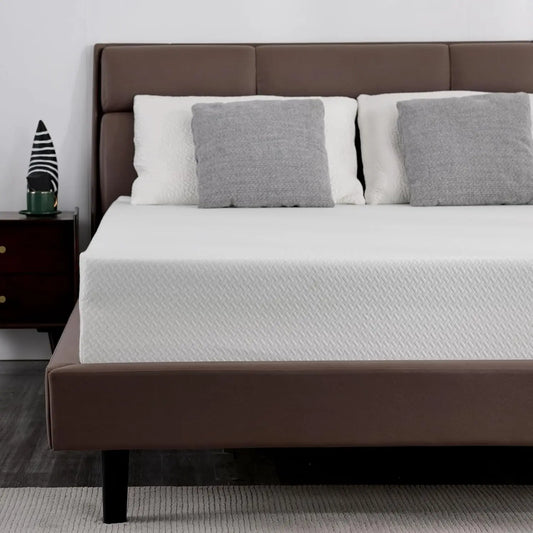 Queen Size Mattress, Cover, Premier Cooling Green Tea/Gel Medium