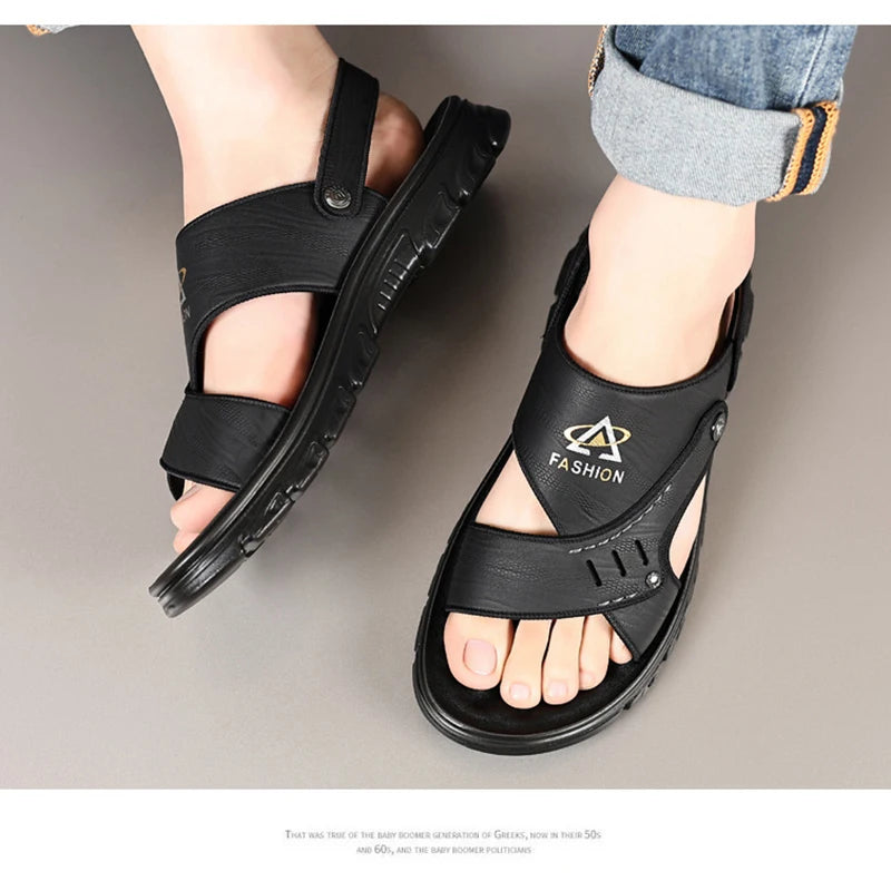 Sandals Trendy Anti slip Soft Sole Outgoing Shoes Slippers for Men Summer New Casual