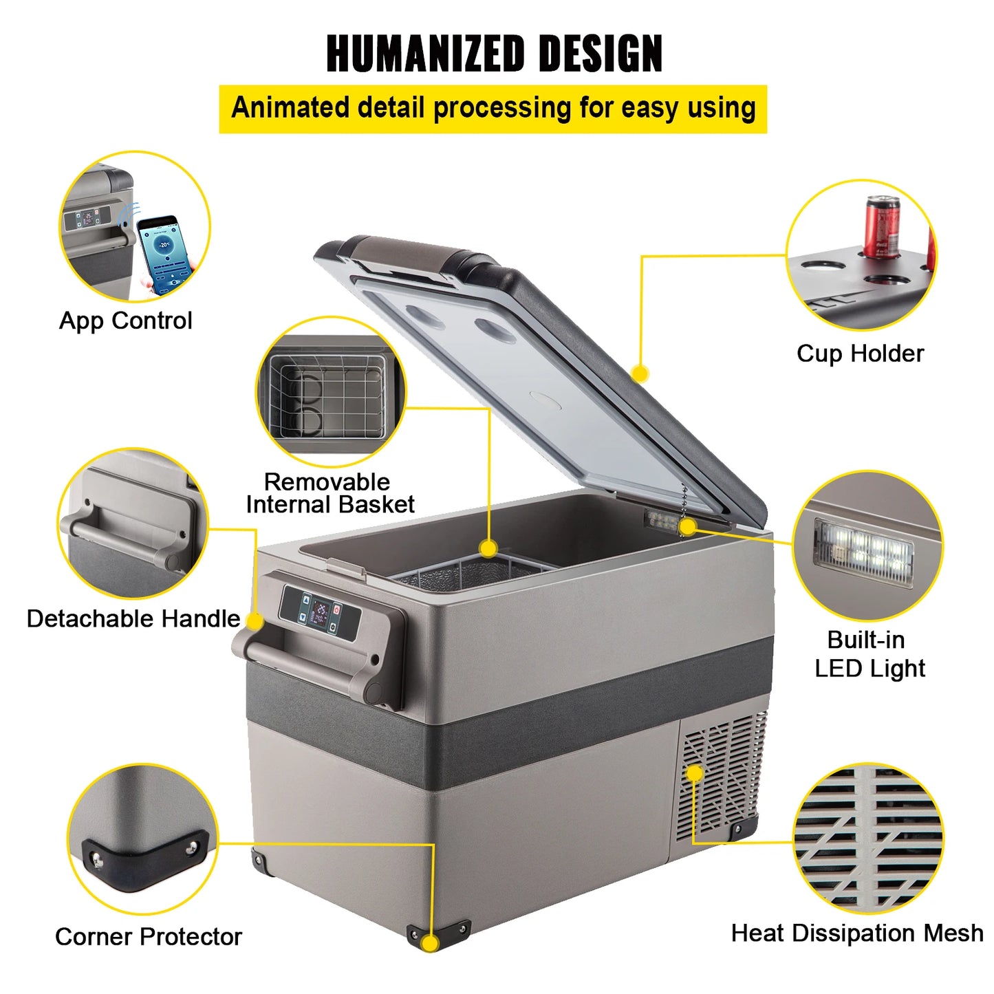 Car Refrigerator Mini Freezer Portable Compressor Cooler