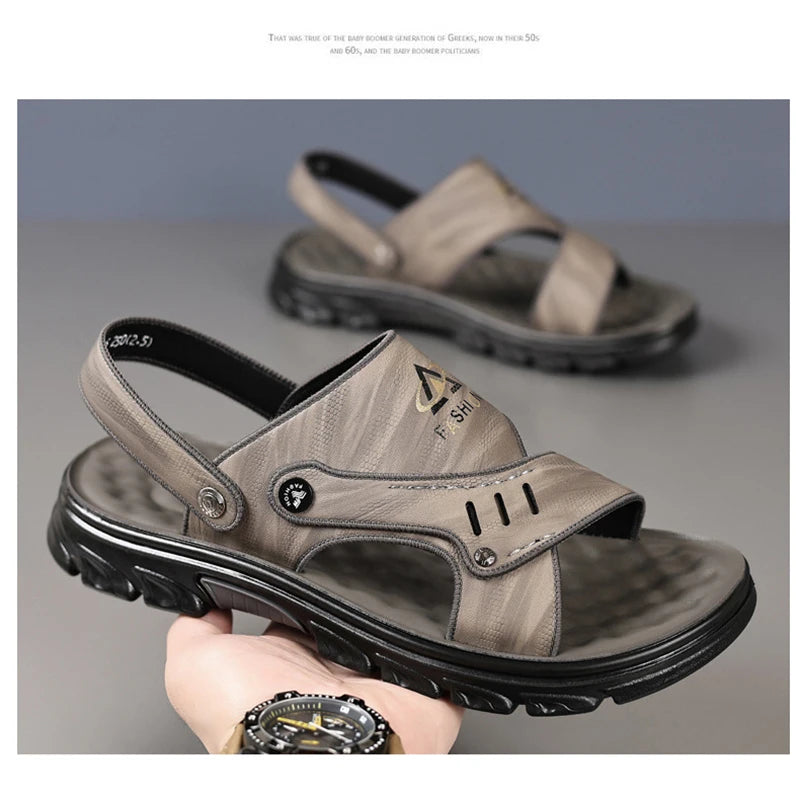 Sandals Trendy Anti slip Soft Sole Outgoing Shoes Slippers for Men Summer New Casual