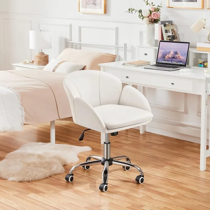 Home Office Leather chair with Armrests for Bedroom  Computer