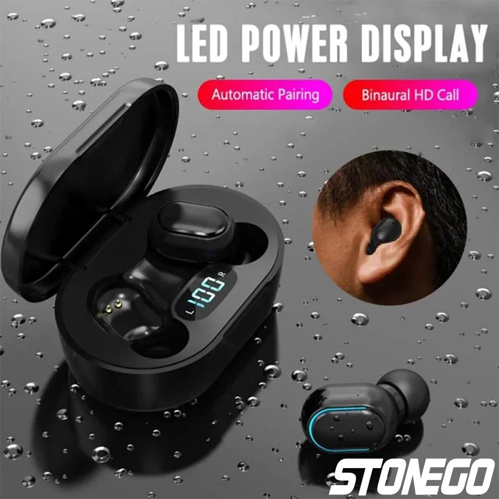 Wireless Bluetooth 5.0 Earbuds, Touch Control, Digital Display,  Dual Ear Calling